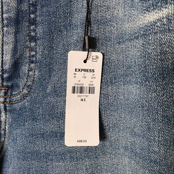 Express Distressed Mid-Rise Jeans - Picture 7 of 7